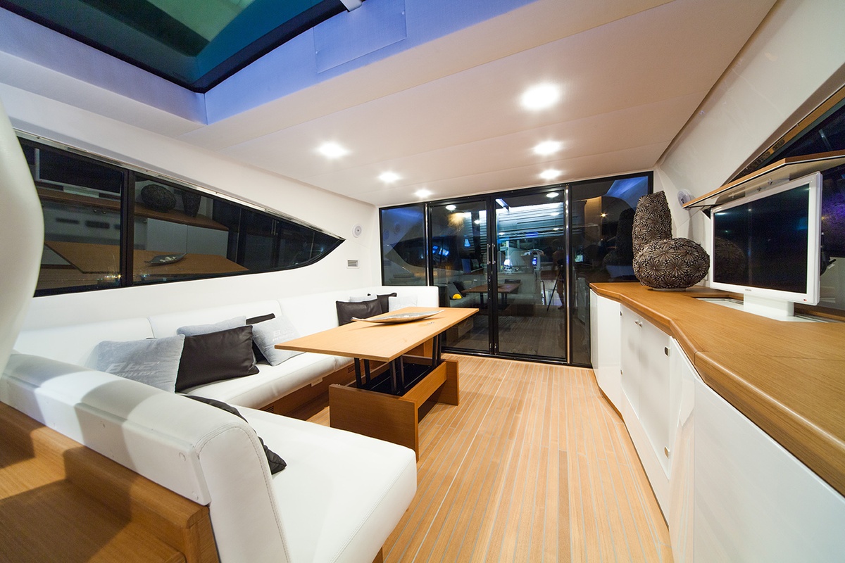 imbarcazione B62 Pininfarina, arredo, cabina, Marco Abbate, 2011, FVG
