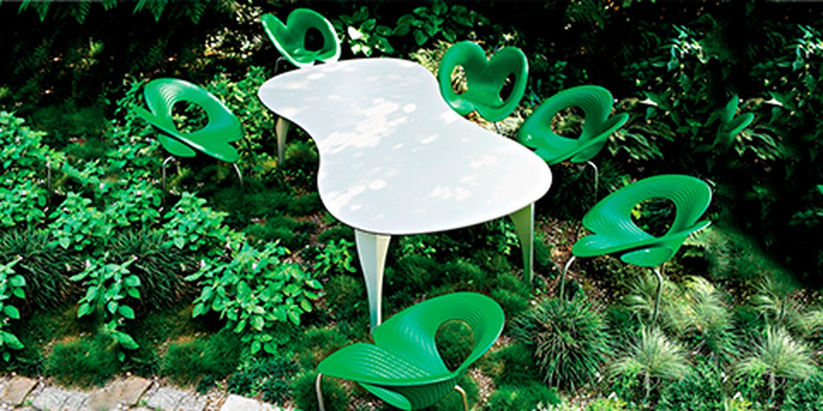 Storia Design Moroso, tavolo No-waste, alluminio, Ron Arad, 2004