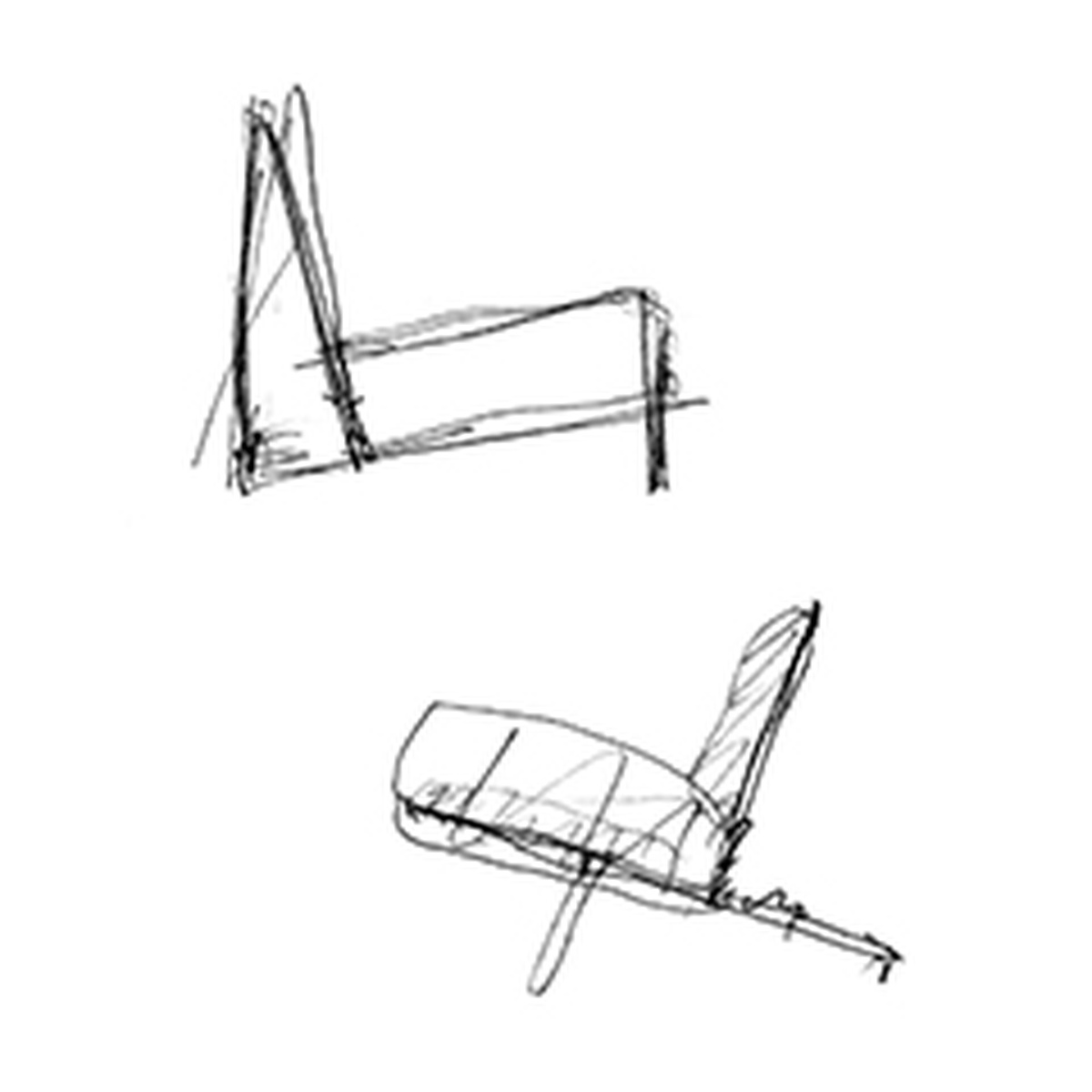 Storia Design Moroso schizzi divani Joyce e Ulisse, collezione Design gallery, designer Michele De Lucchi, 1989